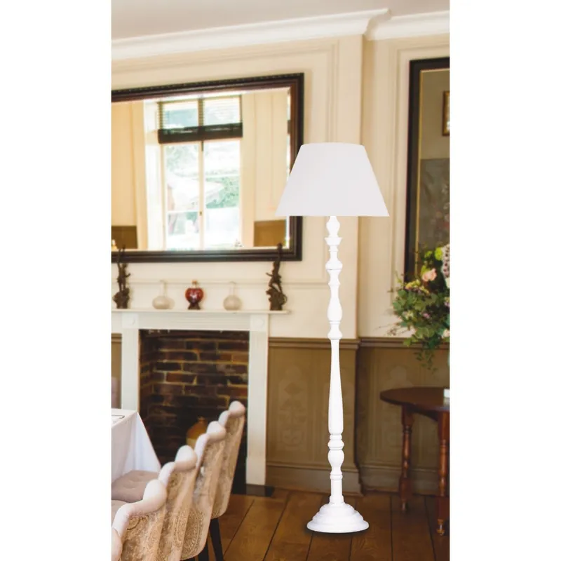 Promozione Lampada da terra Piantana in legno dal design classico 60 watt E27