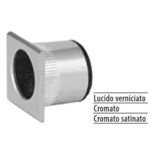 Offerta Lampo Ditale trascinamento AGB modello SCIVOLA quadro per porta in zama finitura cromato satinato