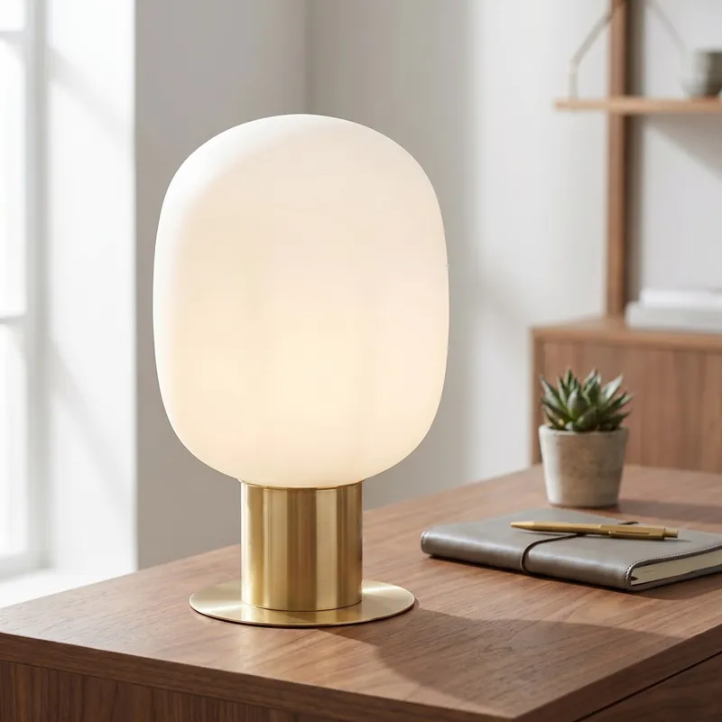 Lampada da Tavolo Disponibile in cromo o oro Design moderno Lume adatto a salotti o uffici E27 Prezzo Scontato