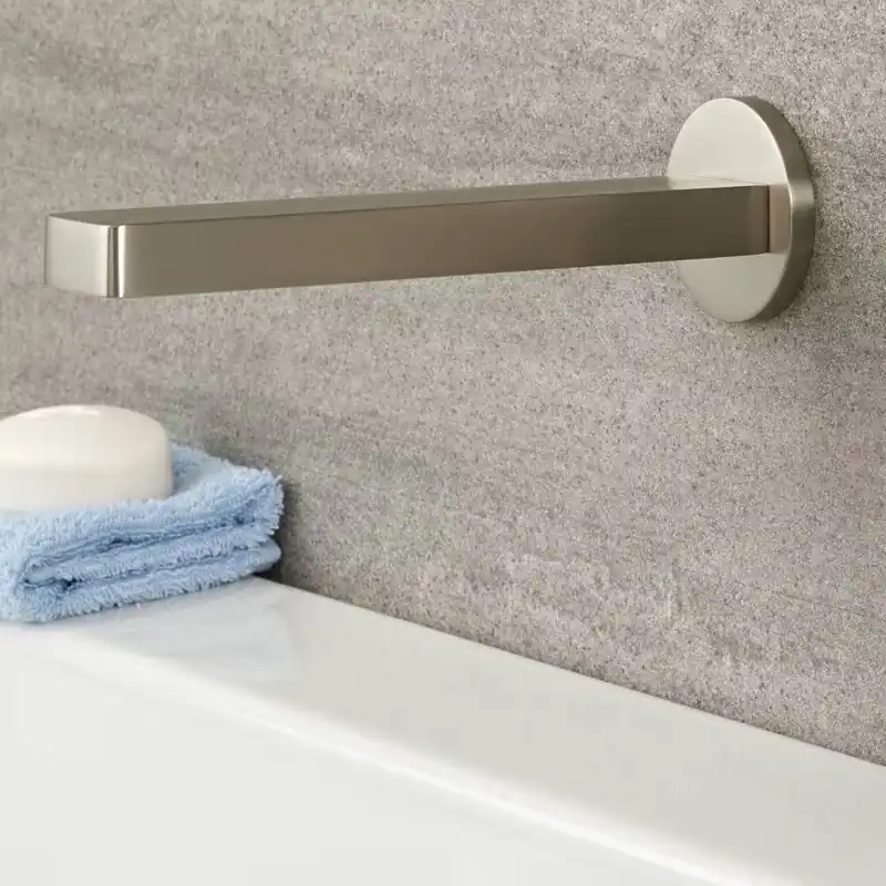 Erogatore a Parete per Lavabo o Vasca da Bagno - Nichel Spazzolato - Aldwick Prezzo Basso