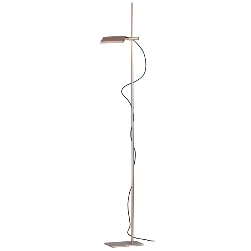 Piantana lampada da terra 17W a led orientabile oro FOLIO Saldi