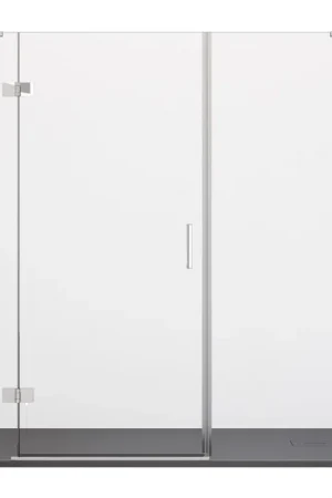 Esclusivo Porta Doccia Anta Battente Cristallo 8mm h195 cm REGINA