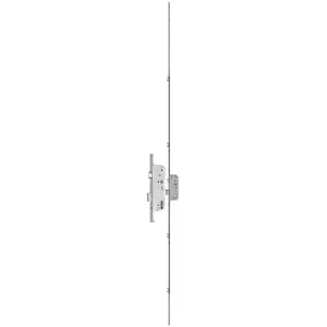 Serratura AGB modello SICURTOP 1685 entrata 55mm frontale 16mm interasse 85mm altezza 2400mm con nottolini per serramento in acciaio finitura nichelato Promozione Esclusiva