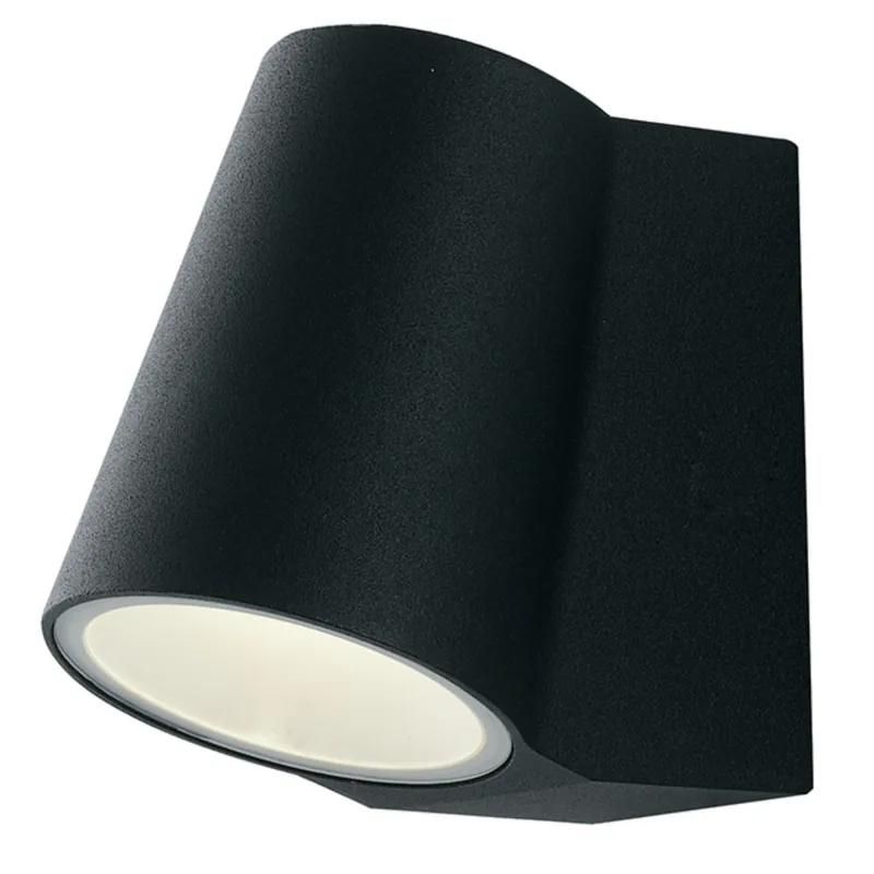 Promozione Applique da parete per esterno 6W a led nera Zark