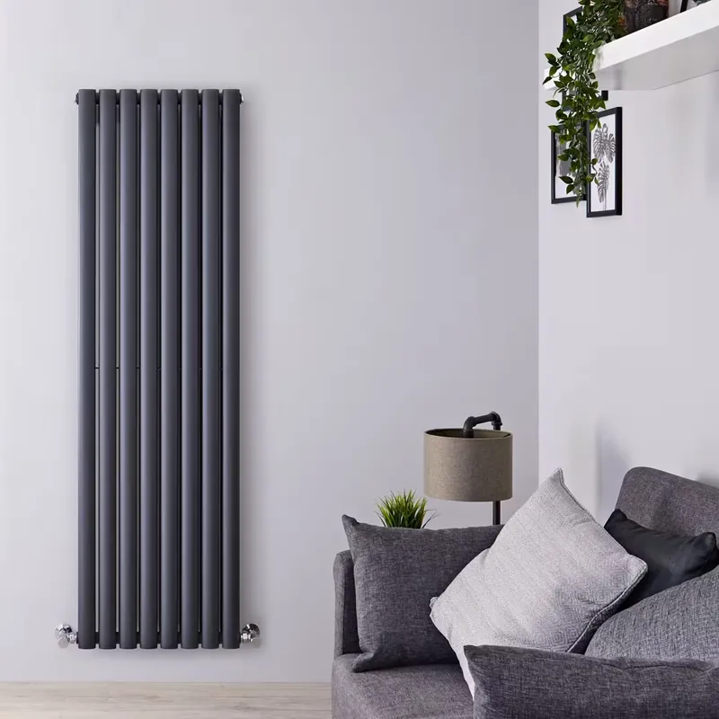 Radiatore di Design Verticale Antracite - Colonne Ovali - Revive Novità
