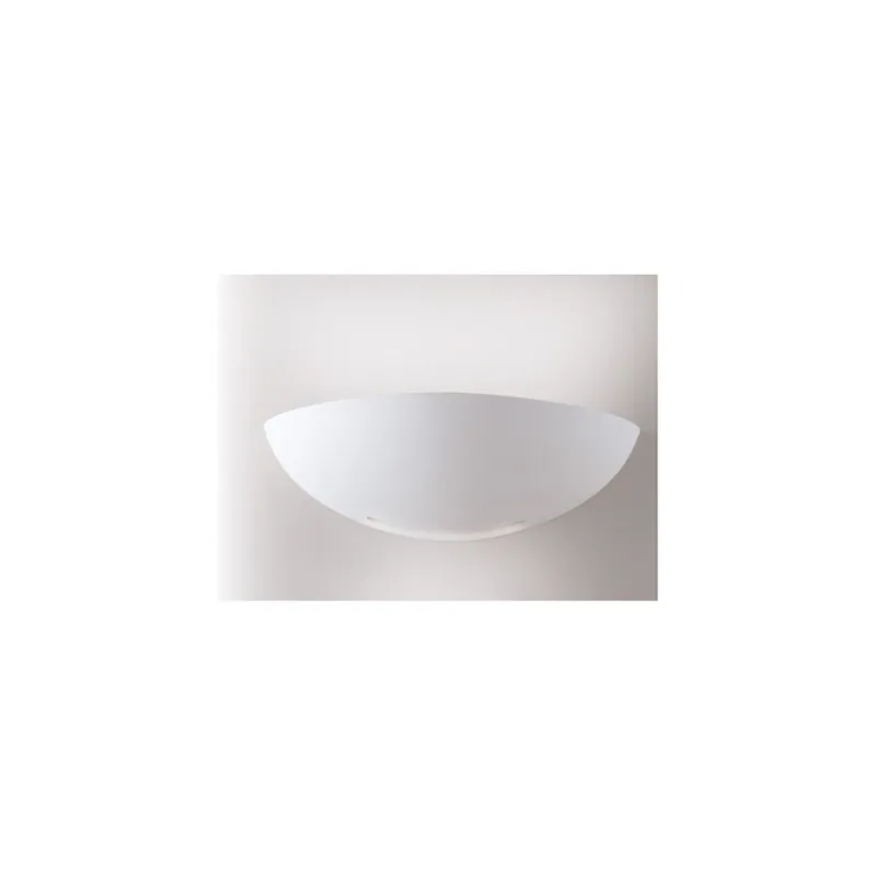 Consegna Rapida Applique a Mezza Luna in gesso Verniciabile Lampada moderna Adatta per camere e corridoi E27