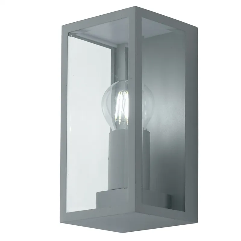 Spedizione Espresso Applique da parete per esterno 42w E27 argento Lamp