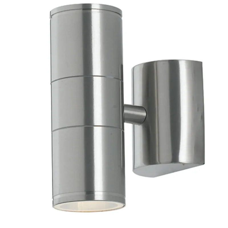 A Buon Prezzo Applique da parete per esterno 2x35w GU10 a doppia emissione acciaio Gazza