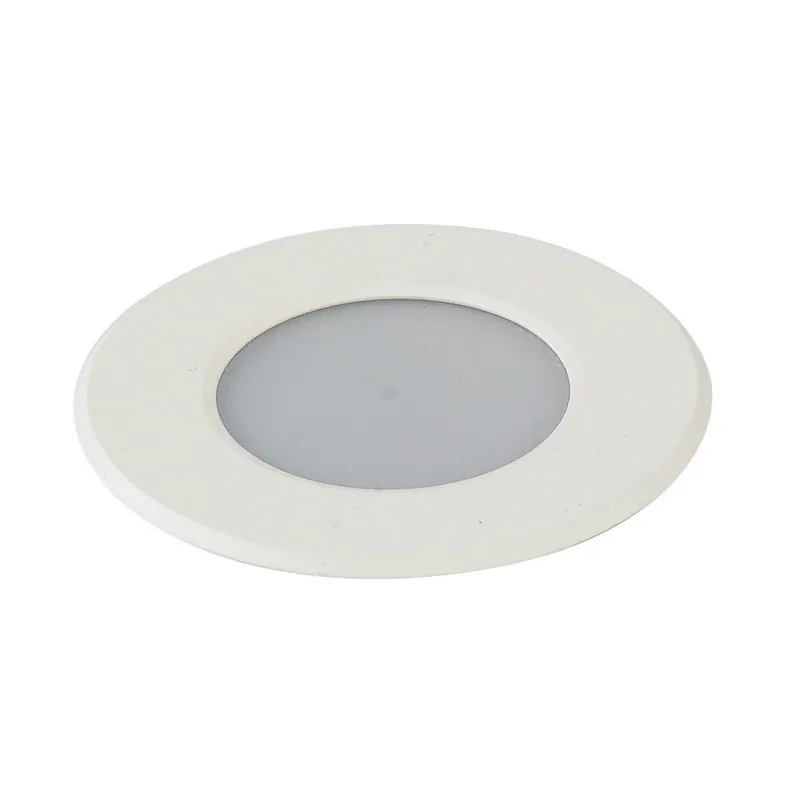 Led RGB da incasso RAINBOW in alluminio bianco 5W dm 10 cm connessione in parallelo Reso Gratuito