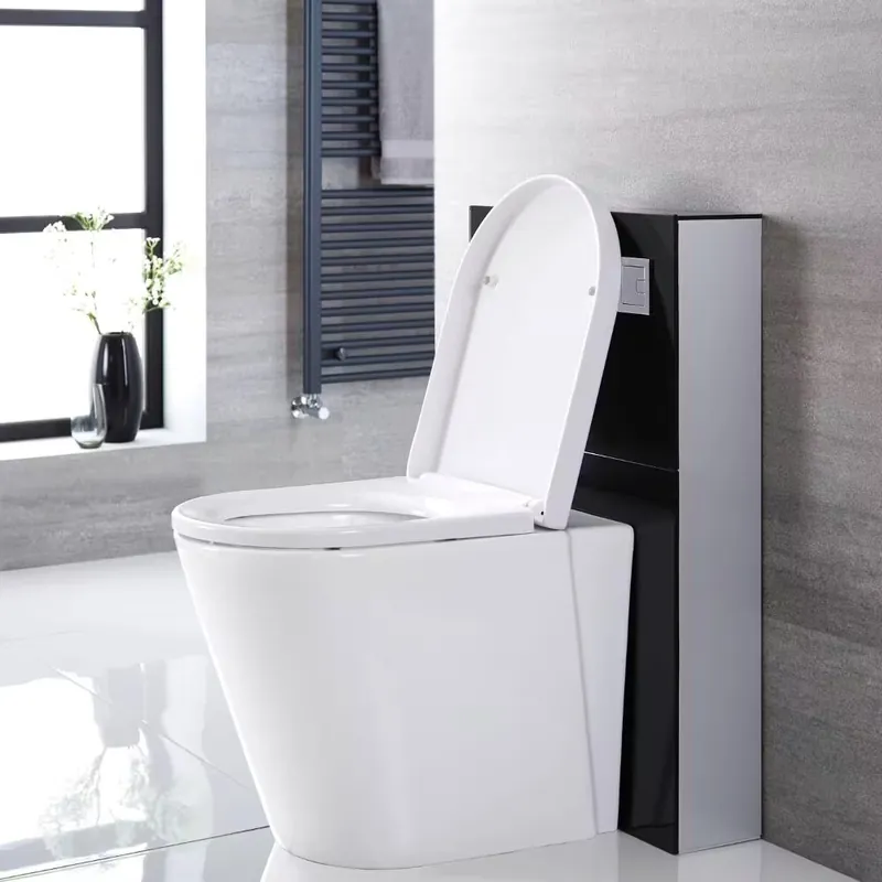 Offerta Lampo Kit per Fissaggio di Sanitari Filo Parete (Esclude Vaso) Nero 500mm - Saru