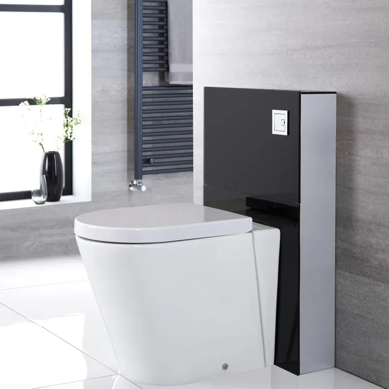 Soddisfatti O Rimborsati Kit per Sanitario Saru Nero 500mm Completo di Vaso WC - Saru