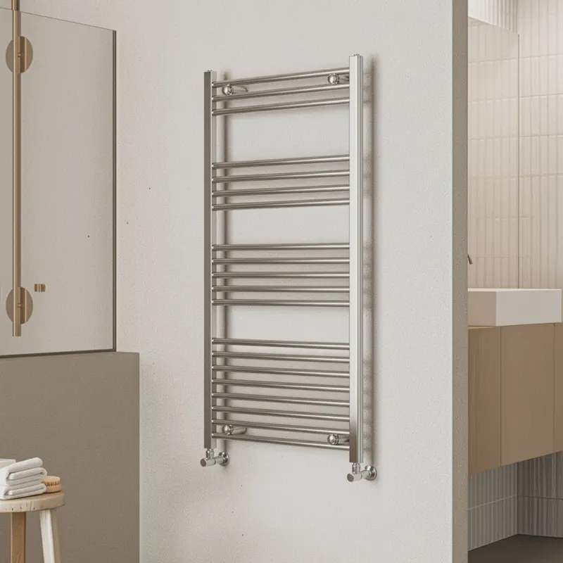 Ultima Occasione Termoarredo Scaldasalviette Bagno ad Acqua 1200x600 Cromato - Interasse 550 mm SARA