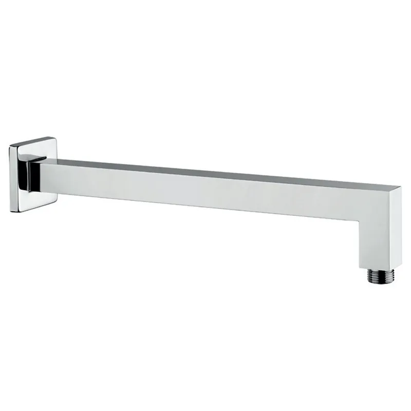 Braccio soffione supporto quadrato 35cm acciaio inox Più Venduto