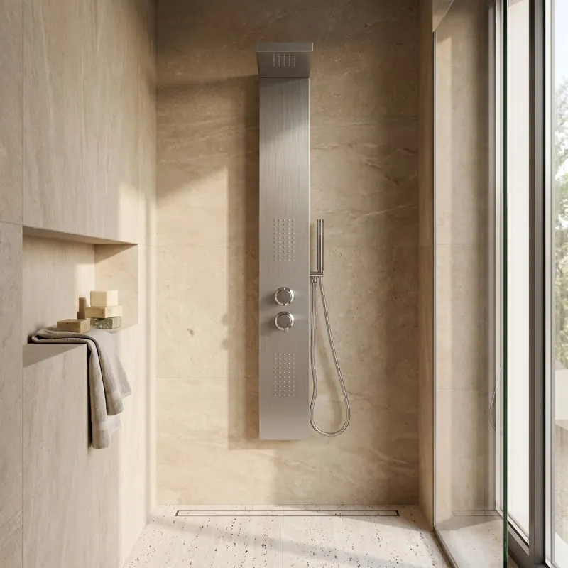 Colonna Idromassaggio Inox Spazzolato Termostatica Diamante Promozione Esclusiva