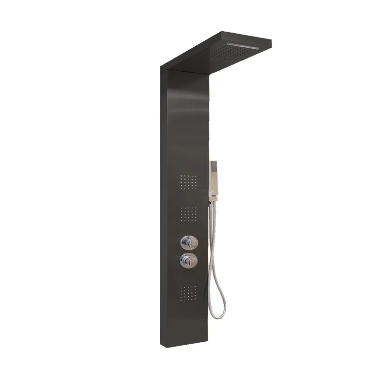 Super Prezzo Colonna Idromassaggio Nera Termostatica Diamante-Black