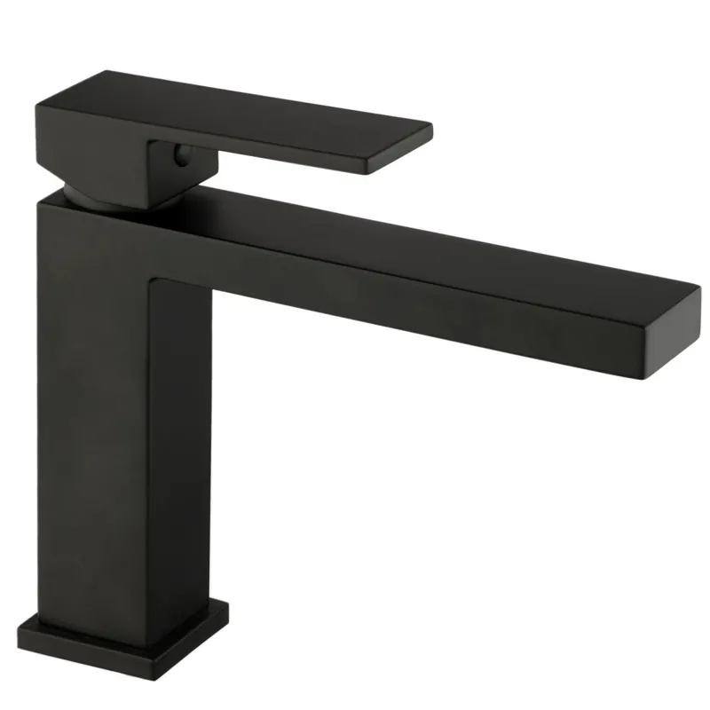 Offerta Miscelatore Lavabo bocca lunga nero opaco Total Black Manhattan