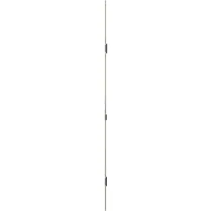 Incontro passante AGB modello POSEIDON aria 12 asse 9 lunghezza 2216mm per serramento in acciaio finitura nichelato Soddisfatti O Rimborsati