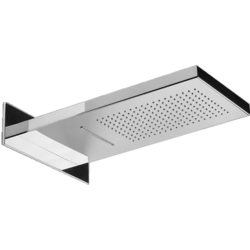 Nuova Collezione Soffione a muro con cascata finitura super mirror