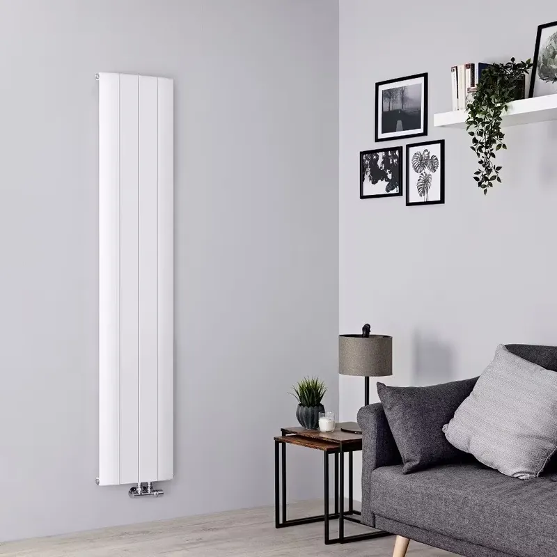 Economico Radiatore di Design Verticale - Bianco Opaco - in Alluminio - Aurora