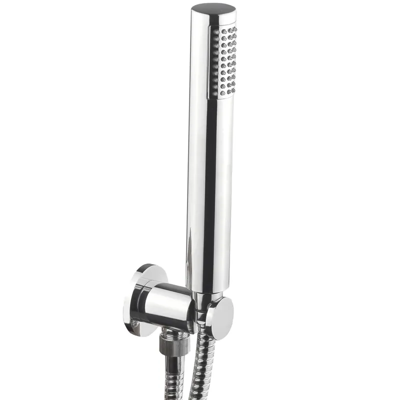 Occasione Doccino tondo in Abs con presa acqua, supporto in ottone