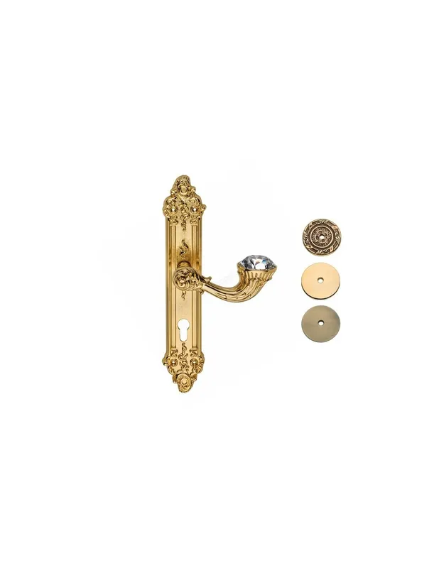 Brilliant Diamond 1308 Maniglia con Placca per Porte Interne Linea Calì Acquista Ora