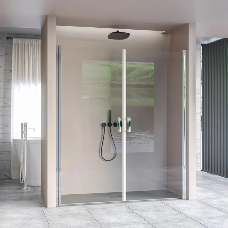 Quantità Limitata Porta doccia apertura saloon nicchia battente 6 mm h195 anticalcare SALEMA