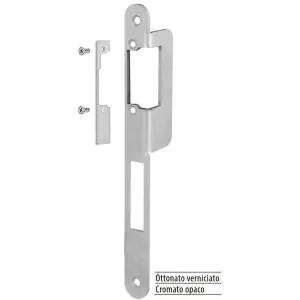 Affare Incontro AGB modello OPERA-SICUREZZA SL 22x238 sinistro ala parziale senza blocchetto per porta in acciaio finitura cromato opaco