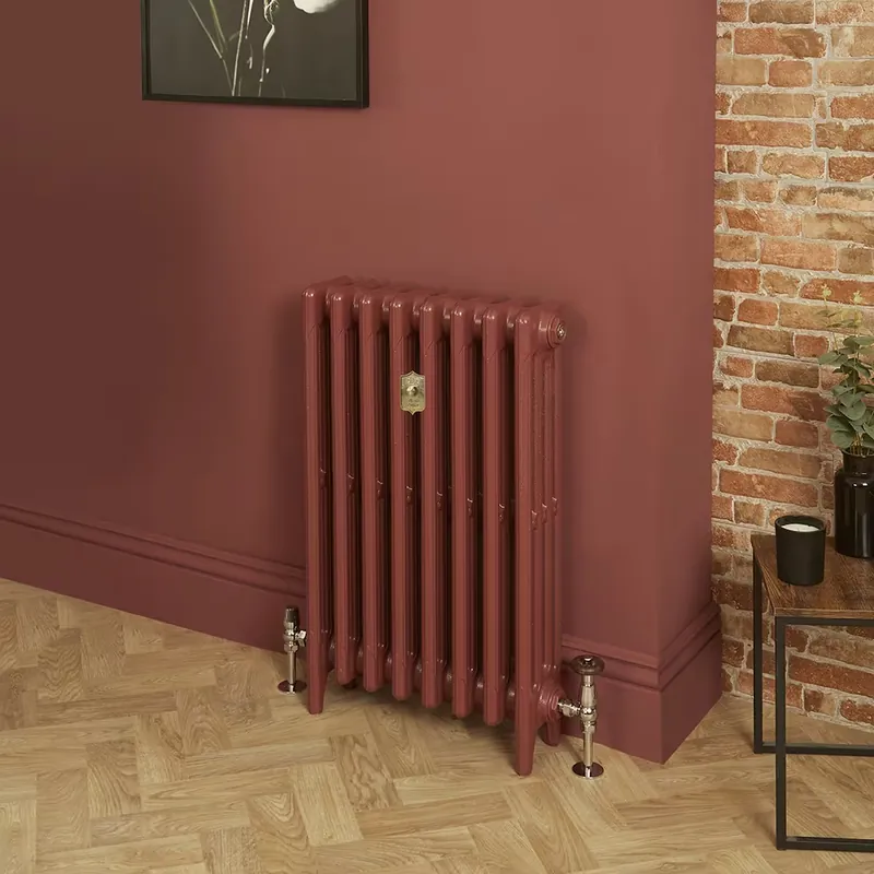 Promozione Esclusiva Radiatore Tradizionale in Ghisa a 4 Colonne - Alto 960mm - Finitura Rosso Mattone Eating Room Red di Farrow & Ball - Mercury