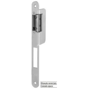 Affare Incontro AGB modello OPERA-SICUREZZA SL 22x238 sinistro ala parziale compreso blocchetto elettrico 12V per porta in acciaio finitura cromato opaco