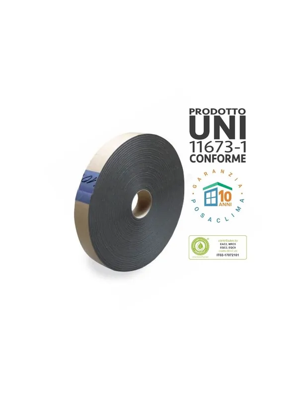 Vitoseal 100 Nastro in Schiuma di Pvc per Traverso Inferiore Rotolo da 20mt Posaclima Quantità Limitata