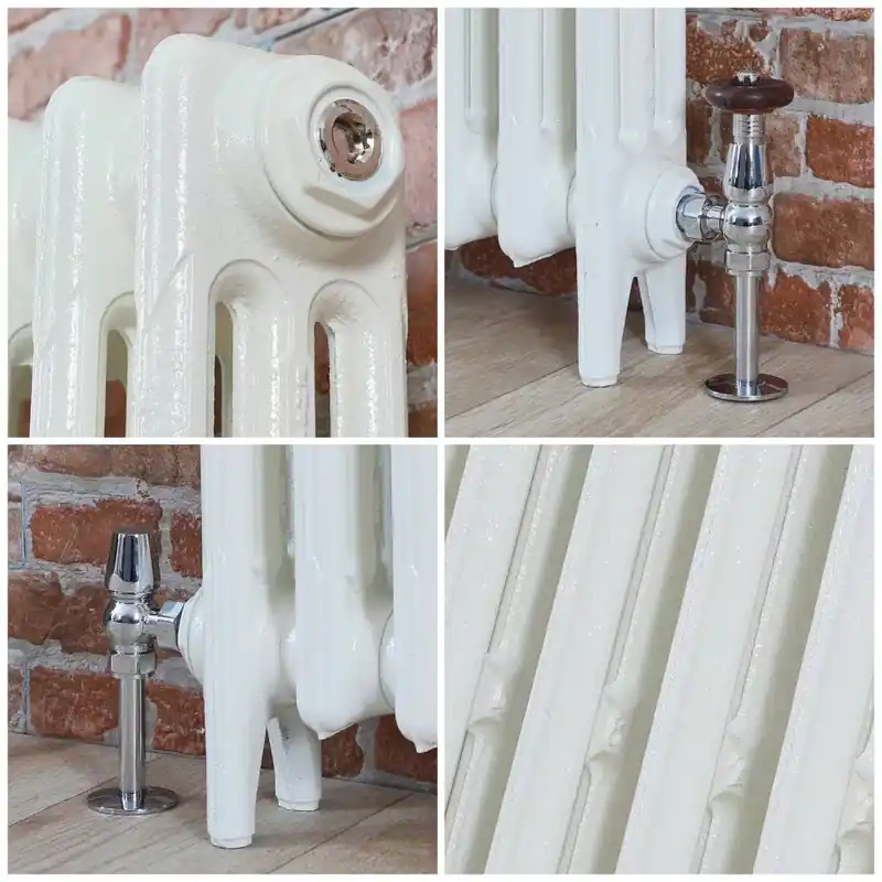 Radiatore in Ghisa - 3 Colonne - Altezza 760mm - Bianco Porcellana - Disponibilità di Diverse Misure - Mercury Pagamento Sicuro