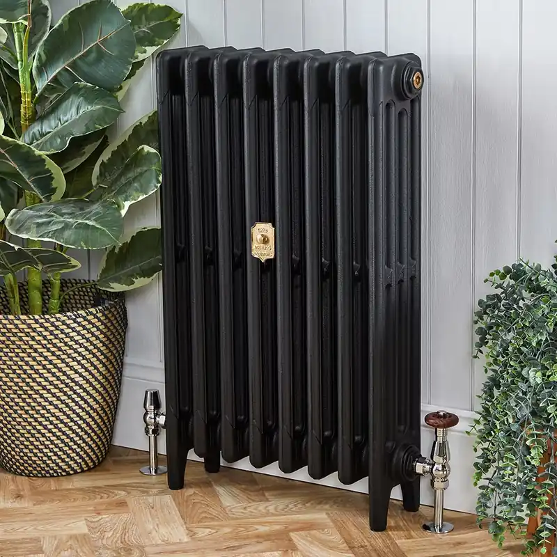 Radiatore in Ghisa a 4 Colonne - 960 mm di Altezza - Nero Ardesia - Diverse Dimensioni Disponibili - Mercury Non Perdere
