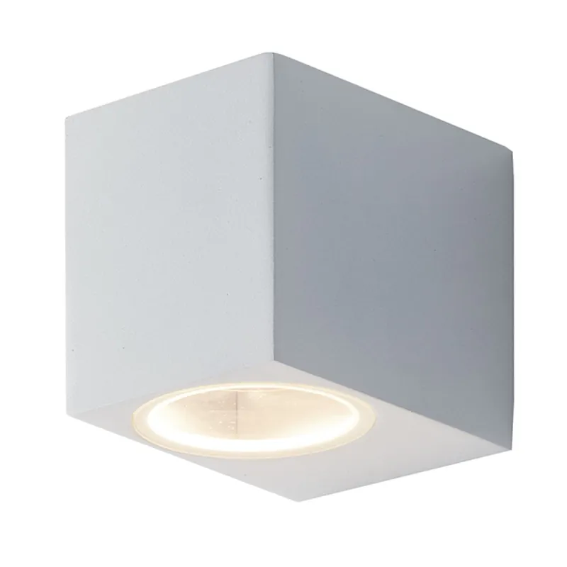 Applique da parete per esterno 35W GU10 bianca Cubby Consegna Rapida