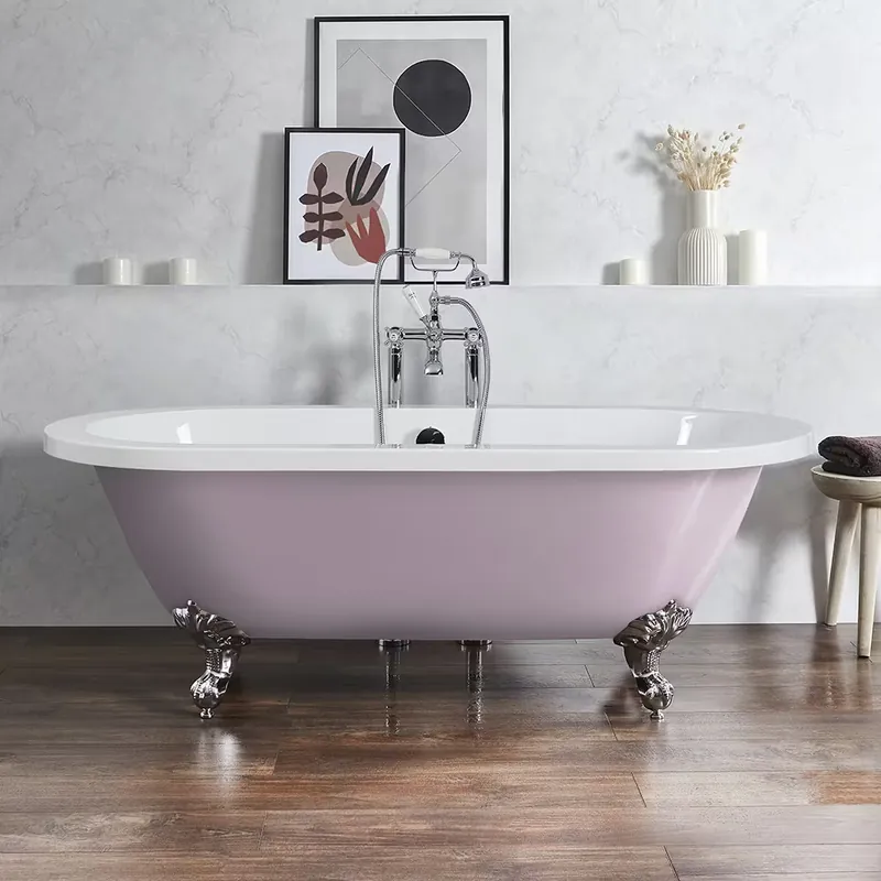 Vasca da Bagno Freestanding Tradizionale con Bordo Arrotondato - 1780 mm x 825 mm - Scelta della Finitura della Vasca e dei Piedini - Legend Occasione Imperdibile