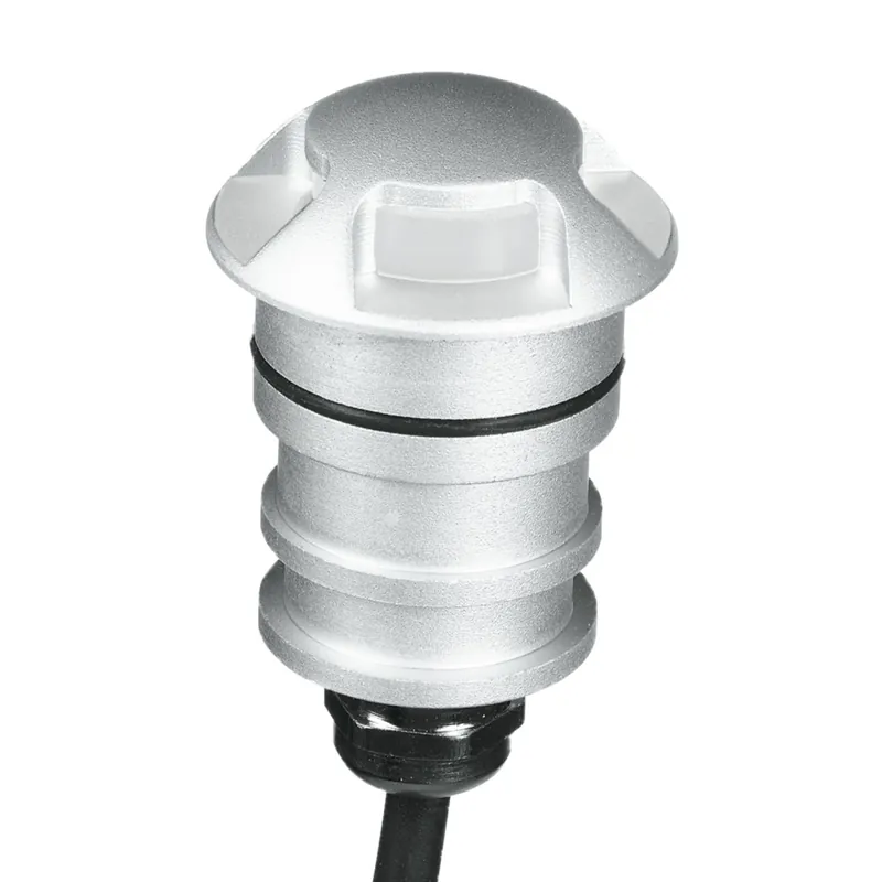 Ultime Pezzi Faretto Segnapassi LED 3W Emissione quadrupla Nichel