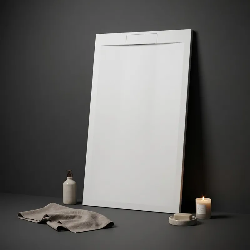 Piatto doccia in marmoresina bianco scarico laterale ZEN PRO Offerta Lampo