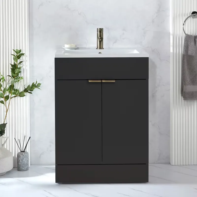 Mobile Bagno da 610mm con Lavabo - Scelta della Finitura e Maniglie - Cluo Ultimissimo Modello