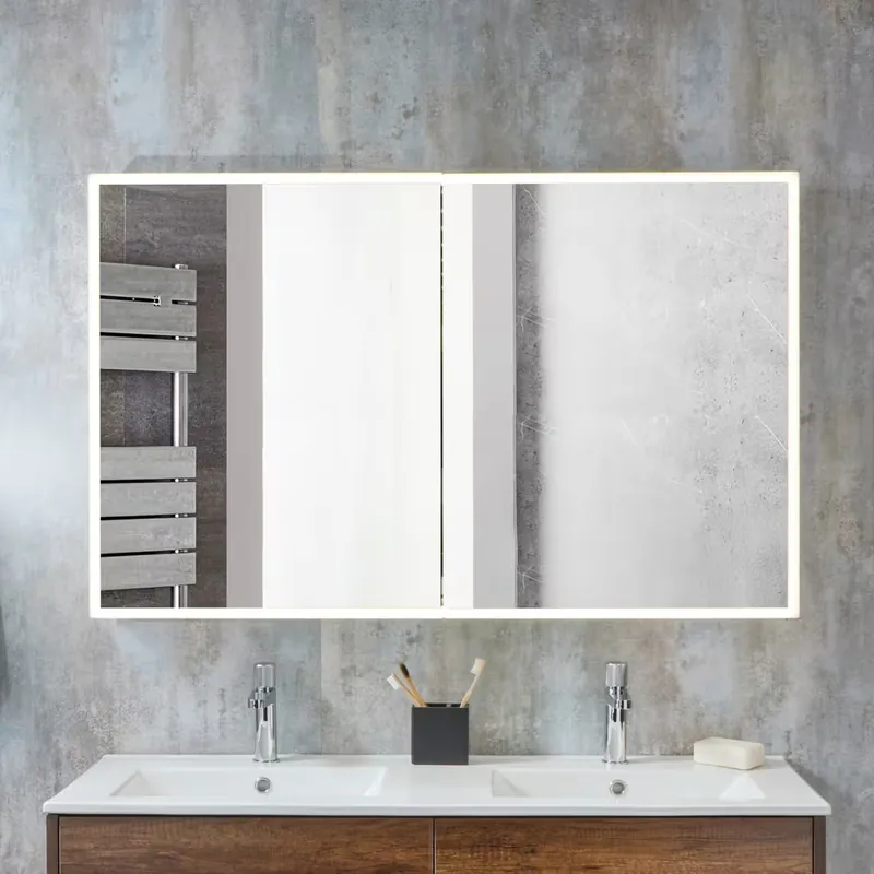 Armadietto a Specchio con Illuminazione a LED - 1200mm x 750mm - Amelia Promozione Esclusiva