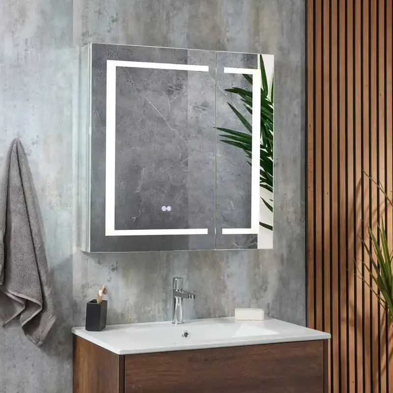Must-Have Armadietto a Specchio con Illuminazione a LED - 750mm x 750mm - Athos