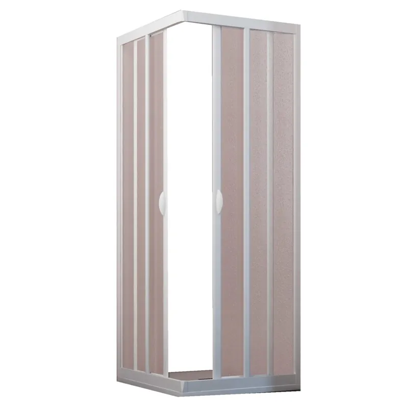 Occasione Box doccia angolare con profili bianchi h190