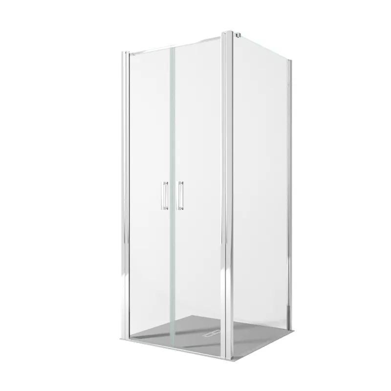 Prezzo Di Fabbrica Box doccia due lati con porta saloon H195 6mm anticalcare Dobla