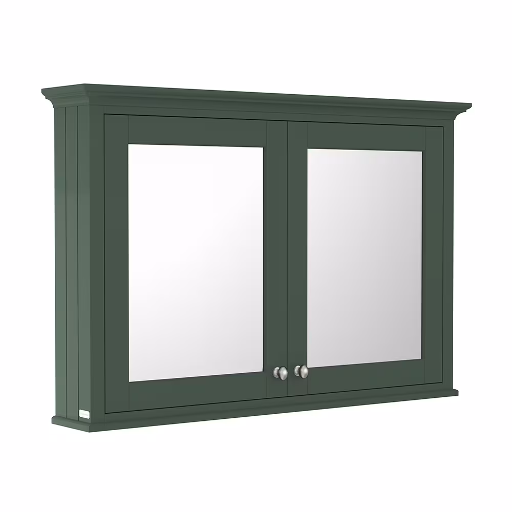 Armadietto a Specchio Verde (Hunter Green) - 1050mm x 750mm - Old London Più Venduto