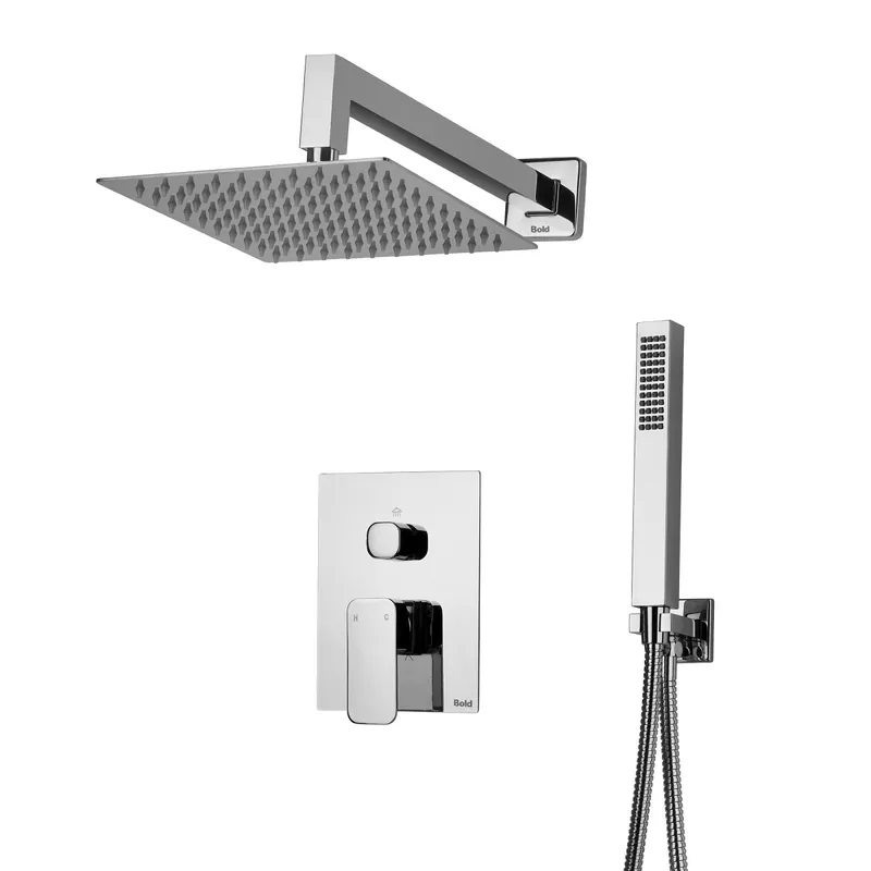 Vendita Finale Set doccia soffione doccino e miscelatore Quadro - BOLD