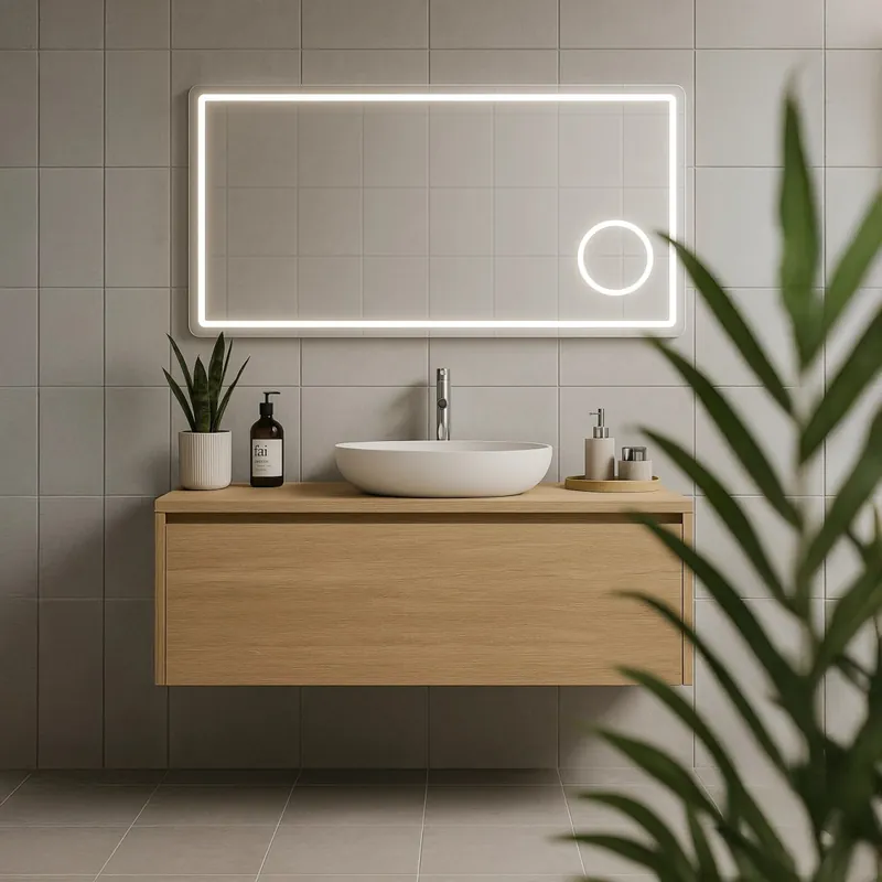 Subito Disponibile Specchio Bagno o Per trucco LED Retroilluminato Ingranditore 2x