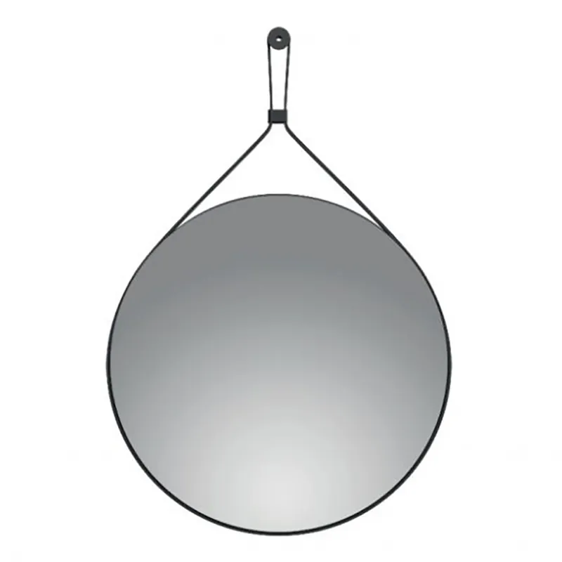 Nuova Collezione Specchio Tondo Design con Cintura Pelle Nera