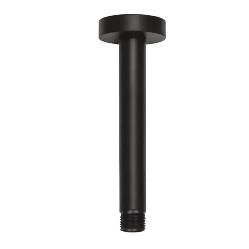 Braccio doccia a soffitto nero da 20cm tondo Più Venduto