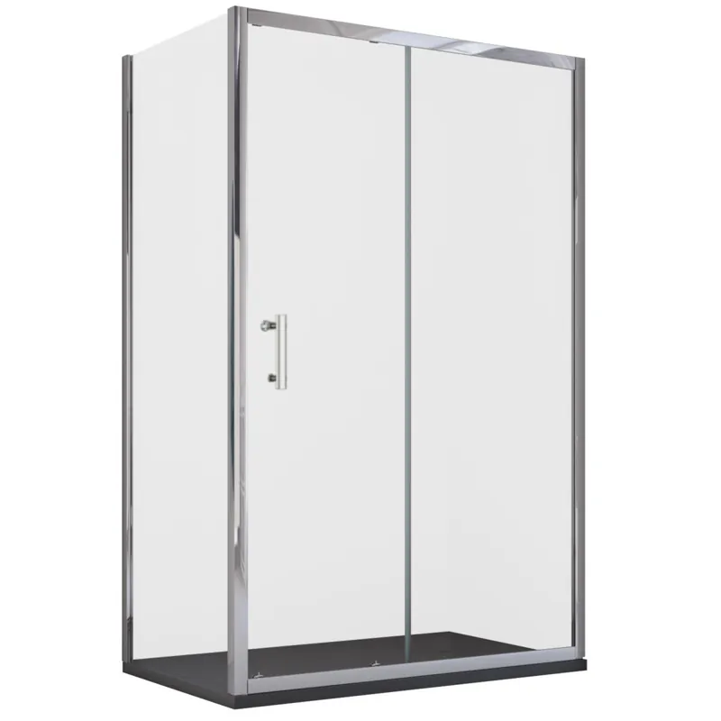 Box doccia angolare scorrevole trasparente con lato fisso H190cm 6mm BIG Scelto Dai Clienti