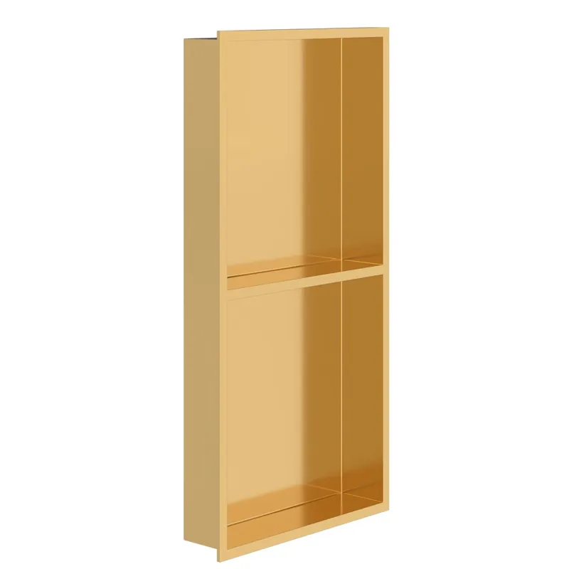 Affare Nicchia per doccia color ORO spazzolato PVD 60X30 GLAMOUR