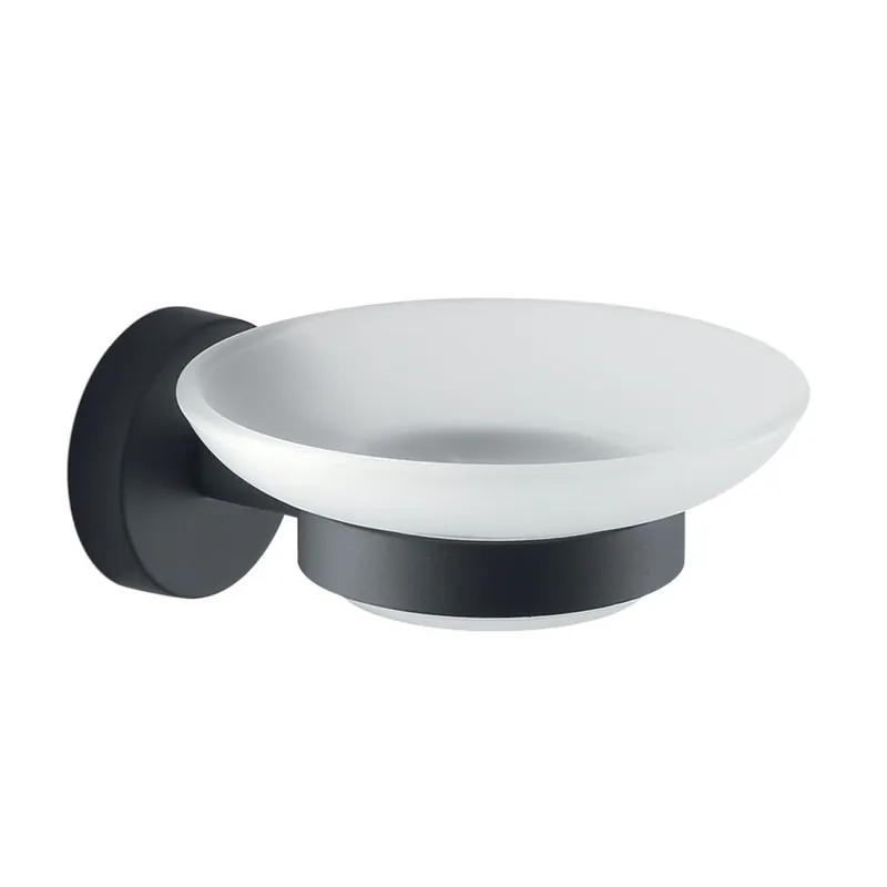 Reso Gratuito Portasapone Rose Nero Matt Stile Contemporaneo e Resistente