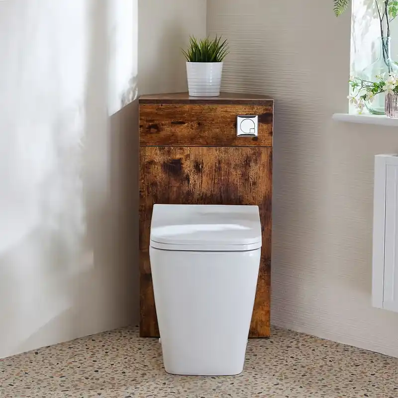 Unità WC Angolare con Sanitario a Filo Muro Milton - Scelta di Finiture - Cluo Prezzo Ridotto